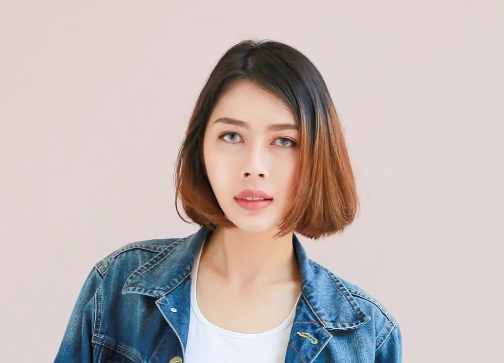 Asian ombre bob