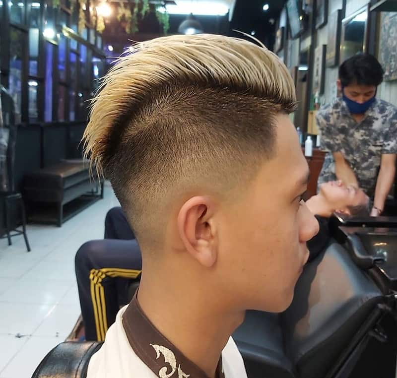 Asian undercut with low fade