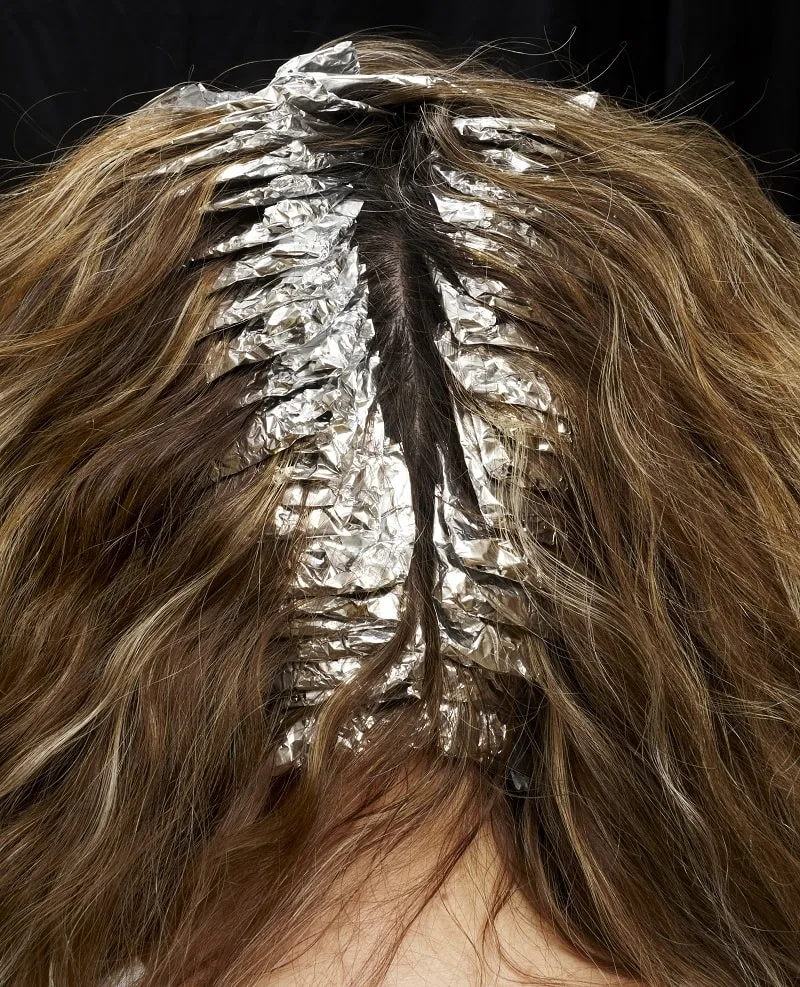 At-Home Coloring to Cover Grey Roots on Highlighted Hair