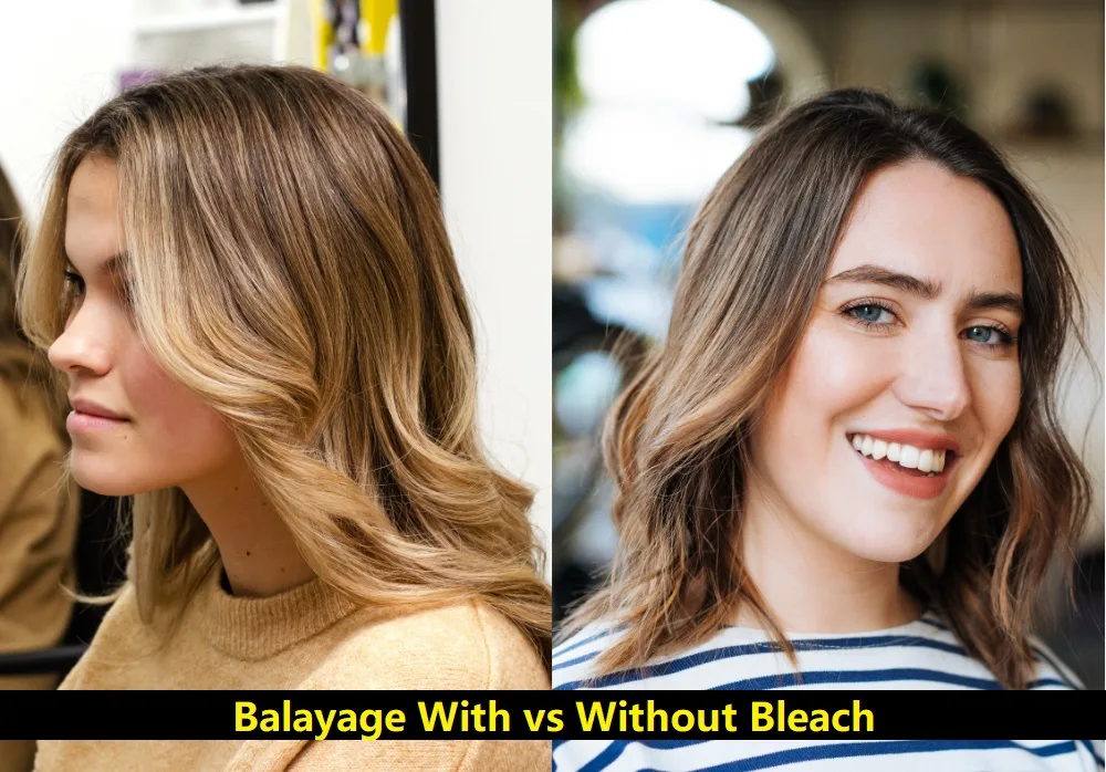 Balayage With Bleach vs. Without Bleach