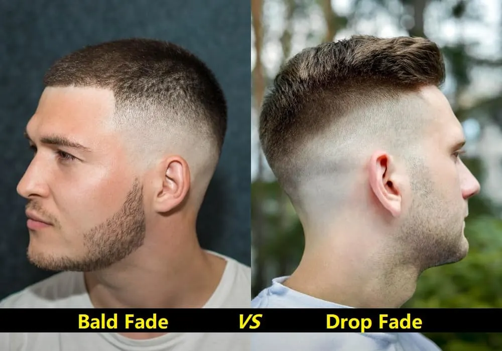 Difference between Bald Fade and Drop Fade