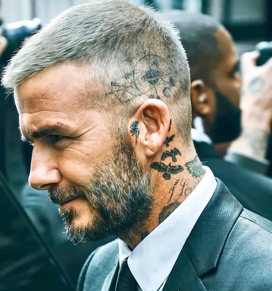 Grey Beard Style By David Beckham