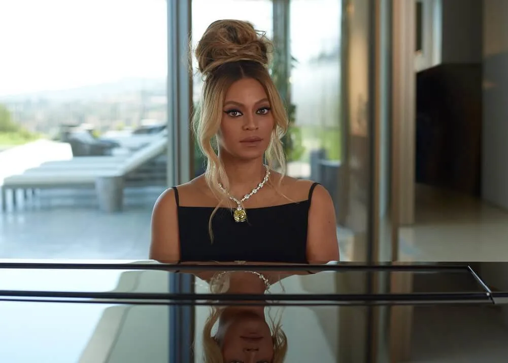 Beyonce's high bun hairstyle