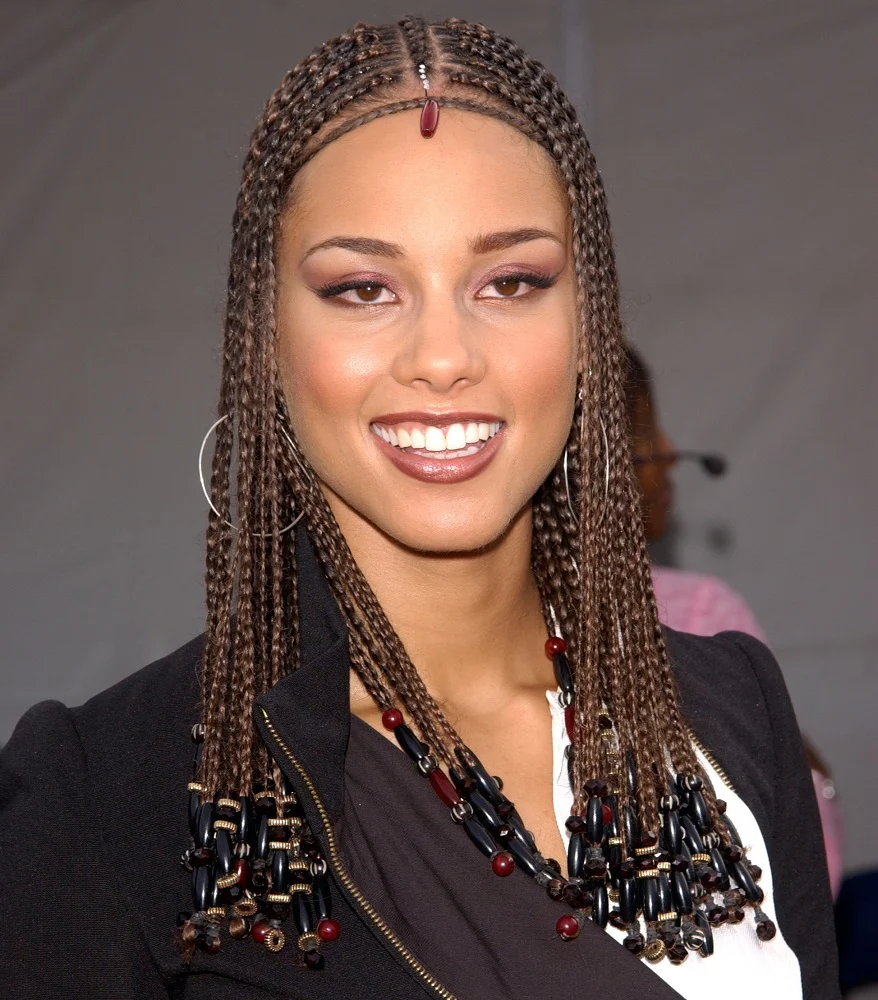 Black Celebrity with Fulani Braids - ALICIA KEYS