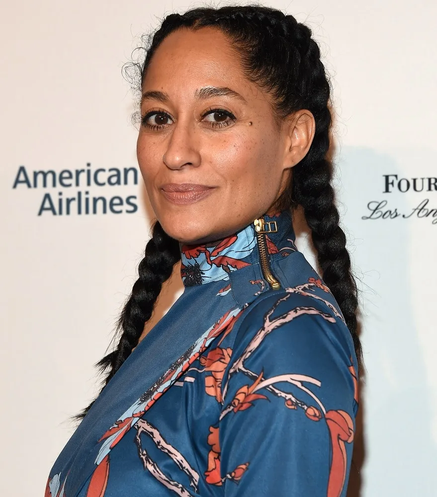 Black Celebrity with Two Braids - Tracee Ellis Ross