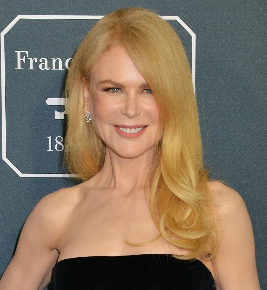 Blonde Actress Nicole Kidman Over 50