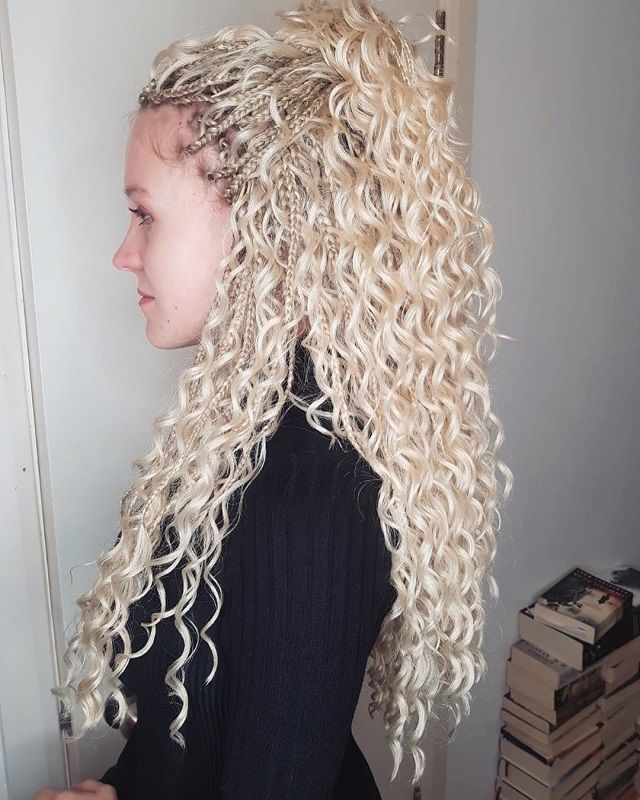 Blonde Curly Crochet Hair
