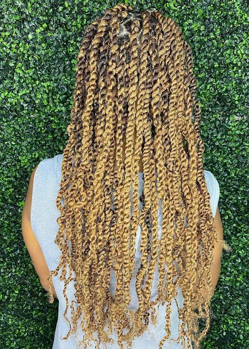 Blonde Passion Twists for Black Girls