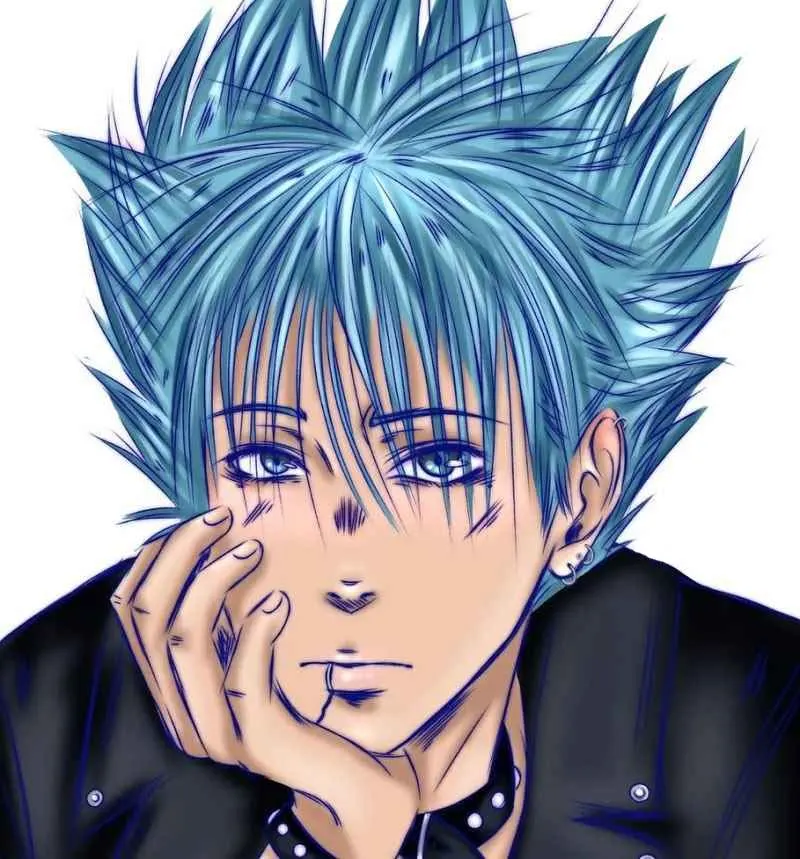 Blue-Haired Anime Male Characters - Shinichi Okazaki 