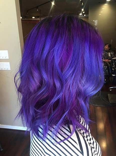 70 Beautiful Blue And Purple Hair Color Ideas Hairstylecamp