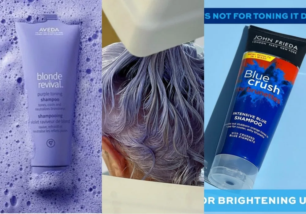 Blue or Purple Shampoo for Gray Hair