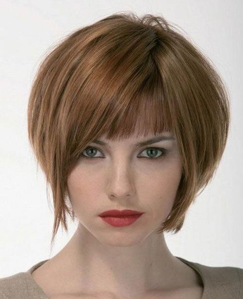 bob haircut with bangs 2019