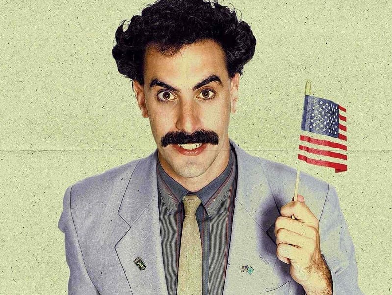 Borat with mustache