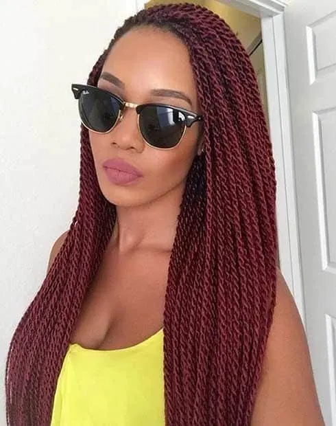 two strand Twists hairstyle for black girl 