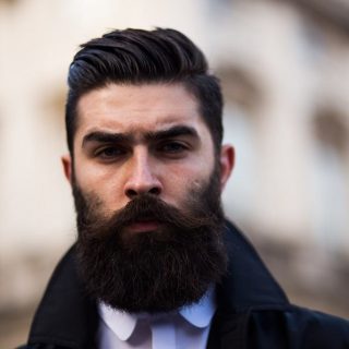 mens cool Boxed Beard style