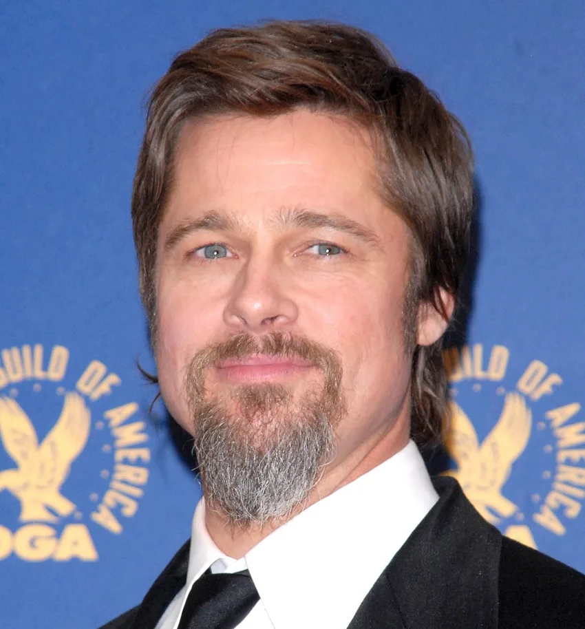 Brad Pitt's long goatee