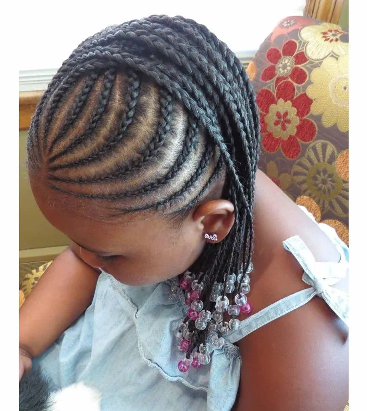 Pink and Silver Braids for Kids