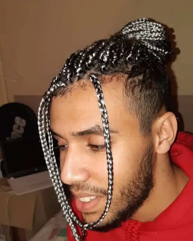 braids with undercut for men