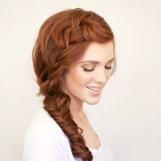 women favorite Braids with Curls hairstyle