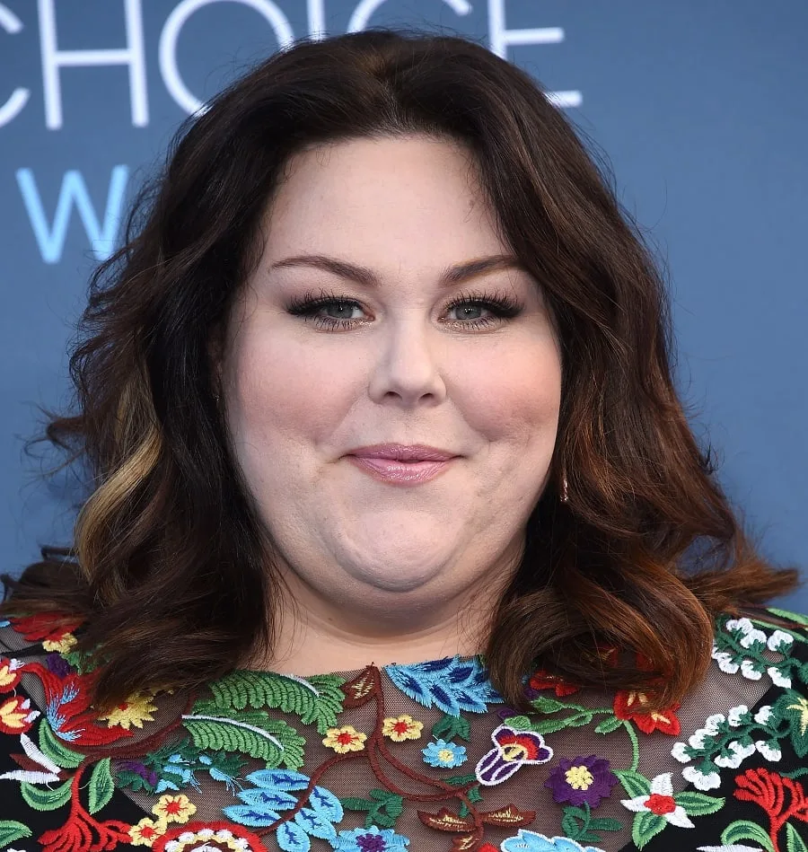 Brown-haired Actress Chrissy Metz over 40