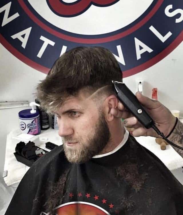 Bryce Harper hairstyle in 2024