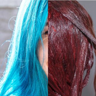 Putting Red Hair Dye Over Blue Hair 
