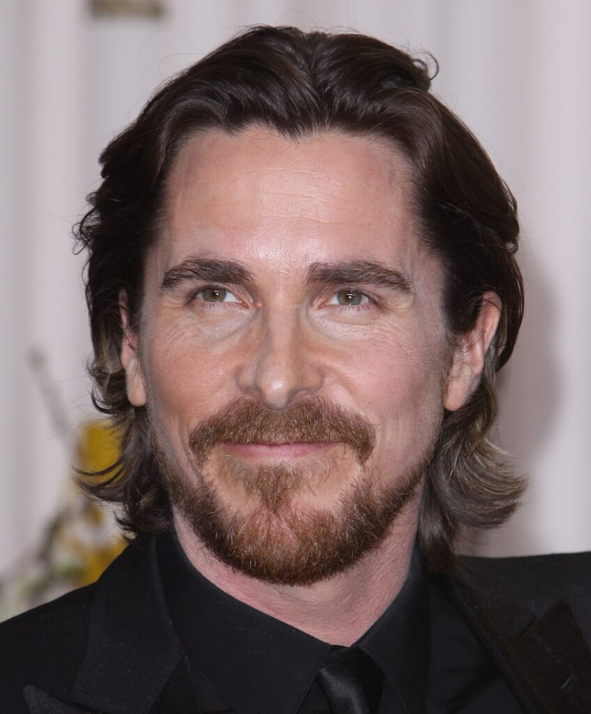 Celebrity Christian Bale with Goatee Beard