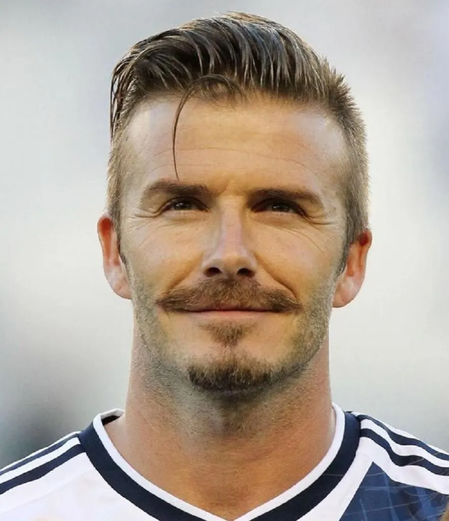 Celebrity David Beckham with Goatee Beard