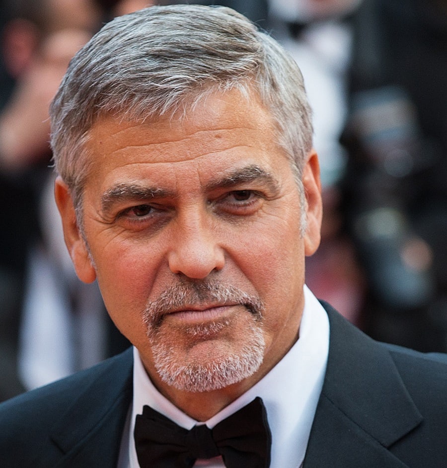 Celebrity George Clooney with Goatee Beard