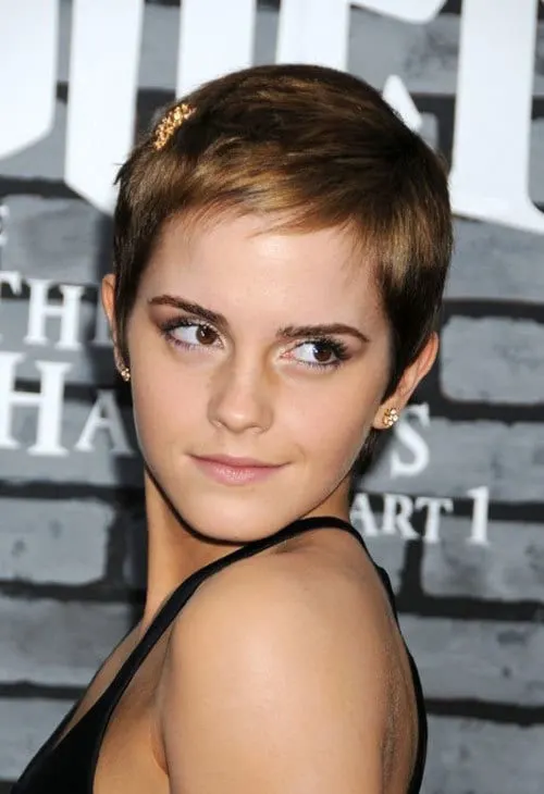 pixie haircut back emma watson