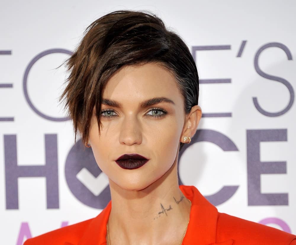 Celebrity Model's Layered Pixie Cut - Ruby Rose