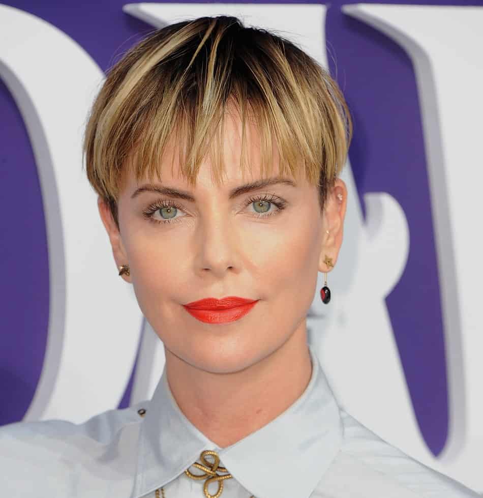 Celebrity Pixie with Bangs - Charlize Theron