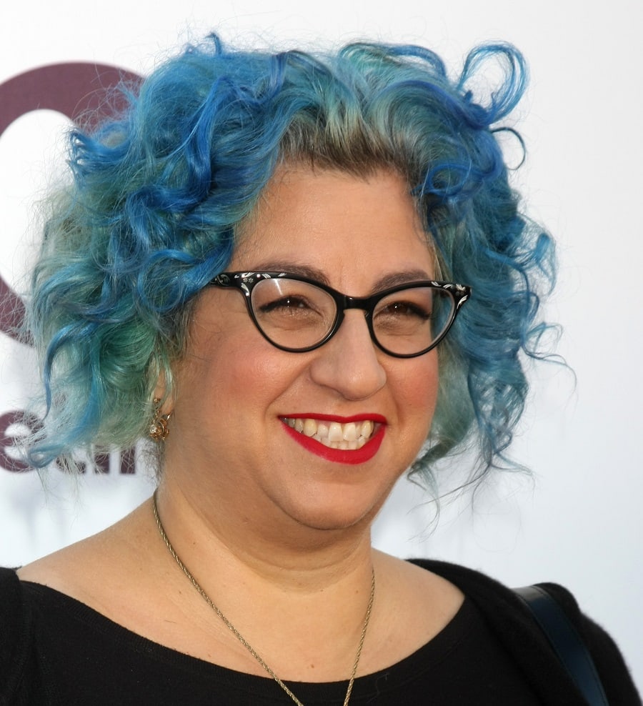 Celebrity Writer With Blue Hair-Jenji Kohan