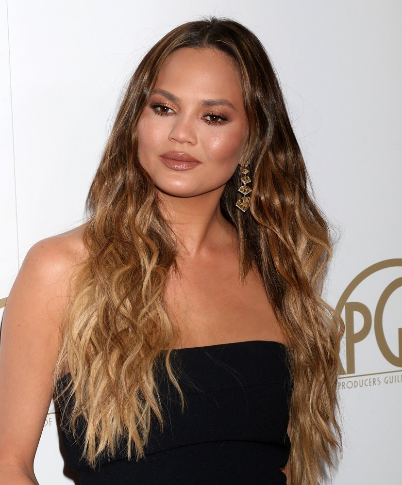 Celebrity with Ombre Hair - Chrissy Teigen