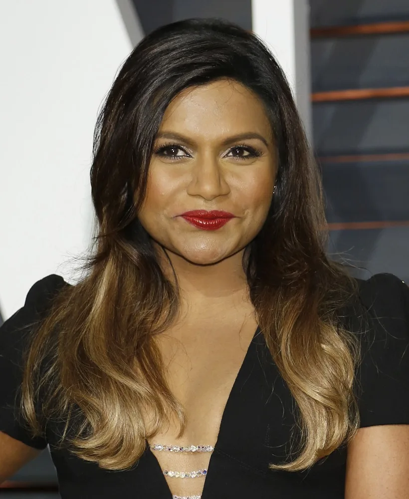 Celebrity with Ombre Hair - Mindy Kaling