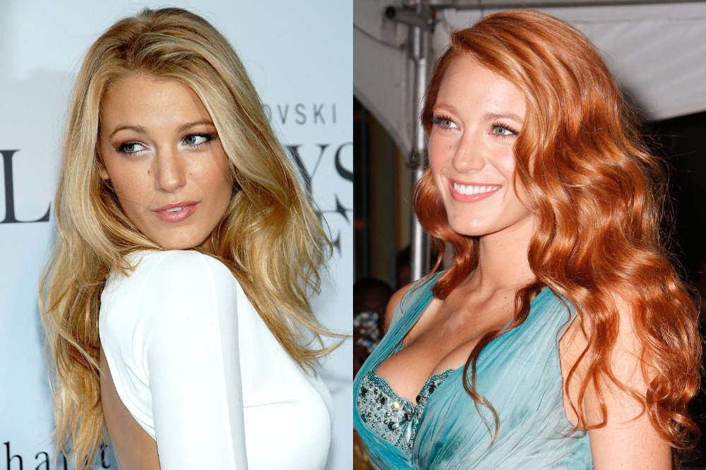 Celebrity with Red Hair vs Blonde Hair - Blake Lively