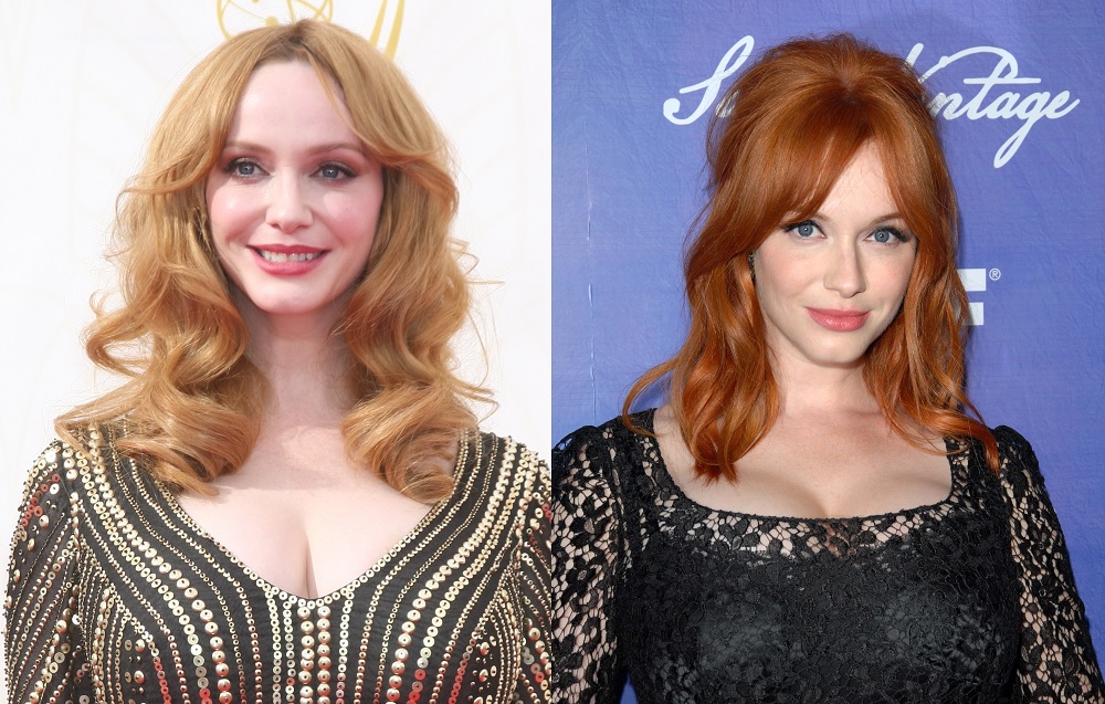 Celebrity with Red Hair vs Blonde Hair - Christina Hendricks