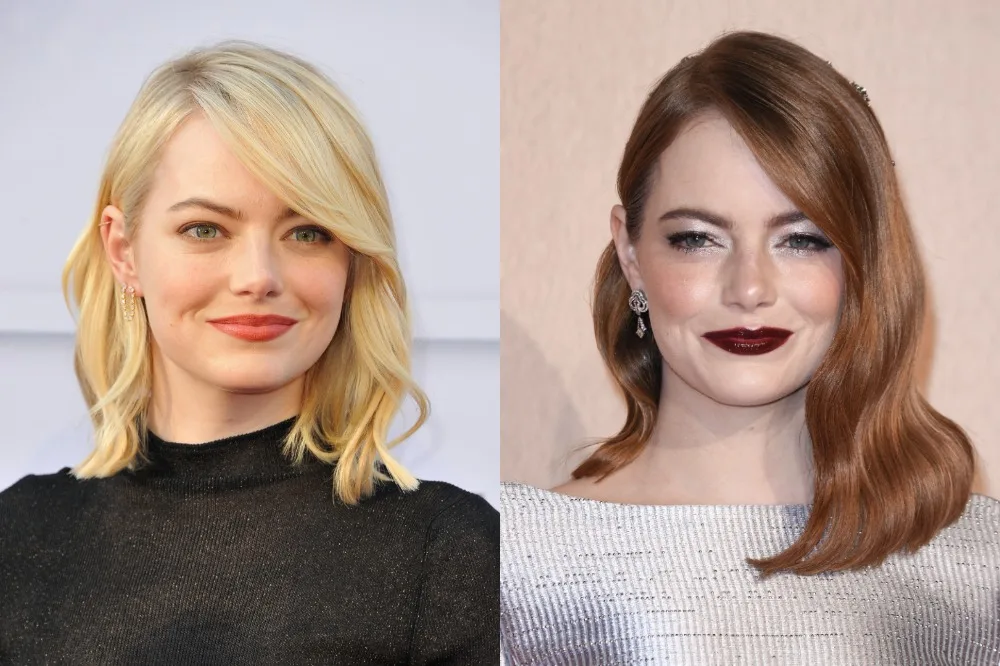 Celebrity with Red Hair vs Blonde Hair - Emma Stone