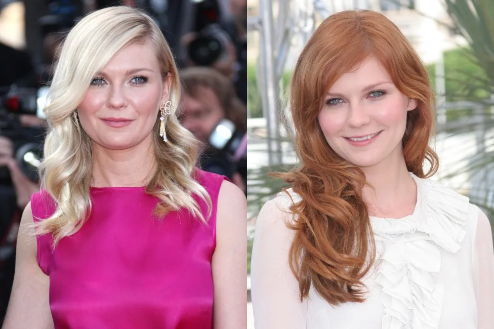 Celebrity with Red Hair vs Blonde Hair - Kirsten Dunst