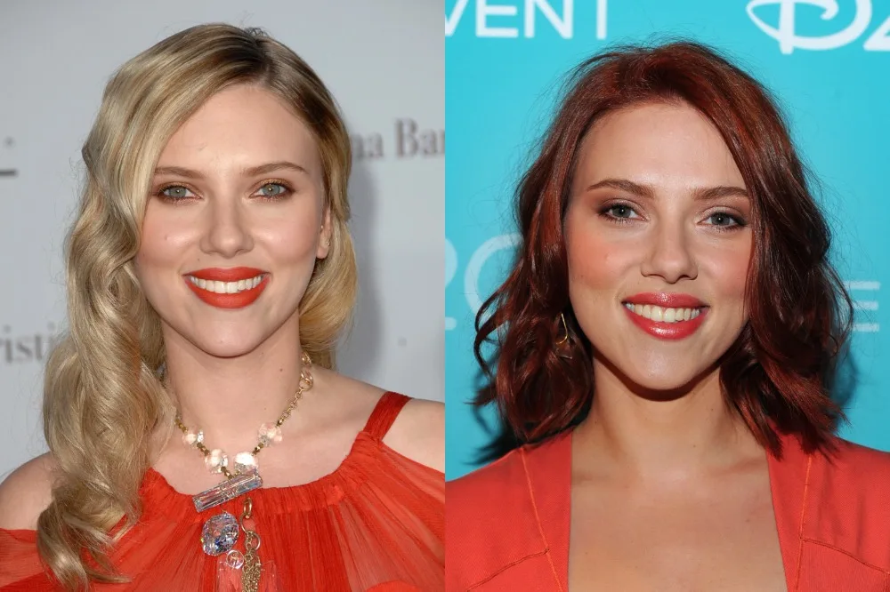 Celebrity with Red Hair vs Blonde Hair - Scarlet Johansson