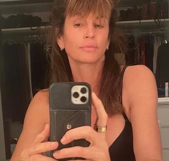 Cindy Crawford With Trauma Bangs