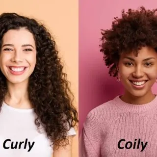 difference between coily and curly hair