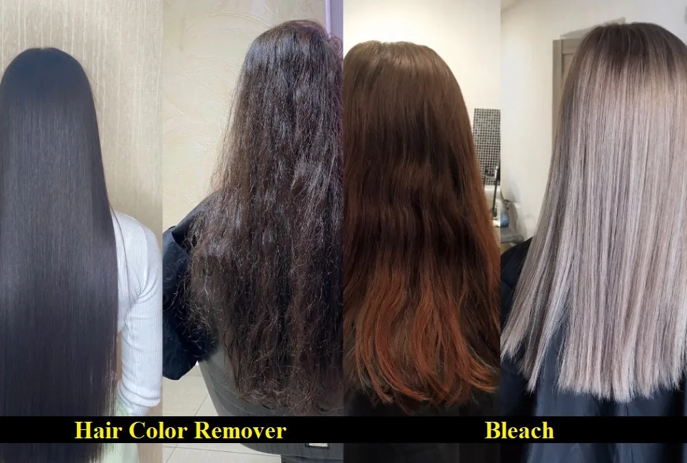 Color Remover vs. Bleach - Work Process