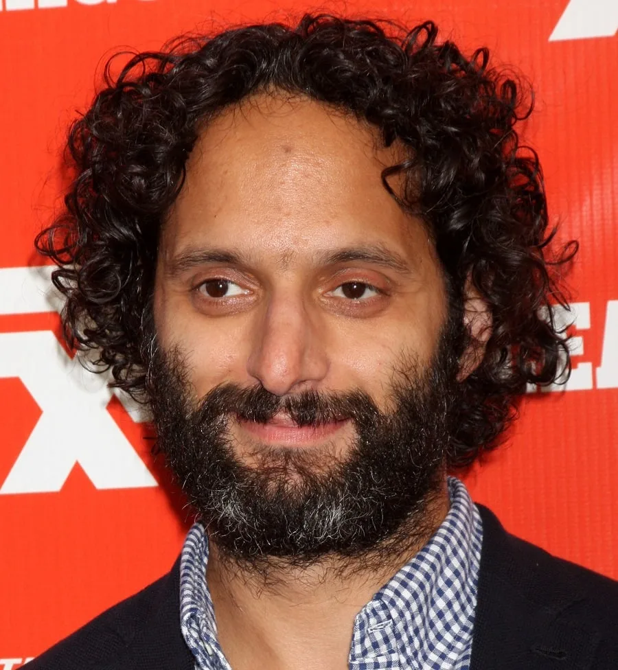 Comedian Jason Mantzoukas With Curly Hair