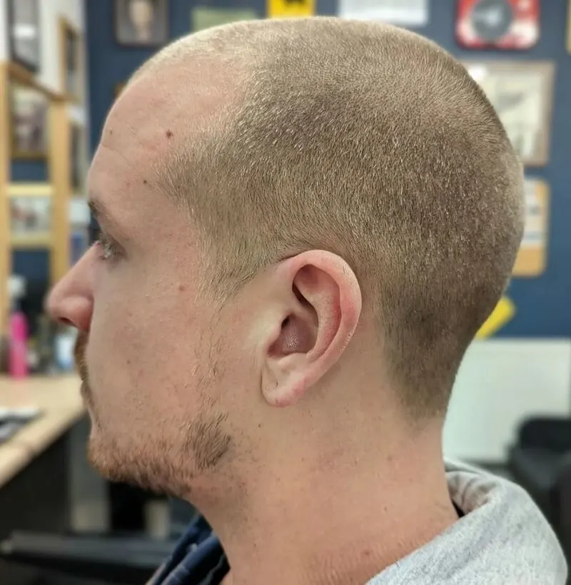 Crew Cut with Receding Hairline
