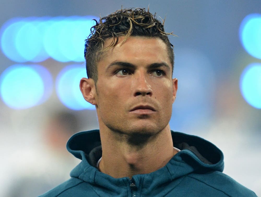 Cristiano Ronaldo's Curls with Blonde Highlights