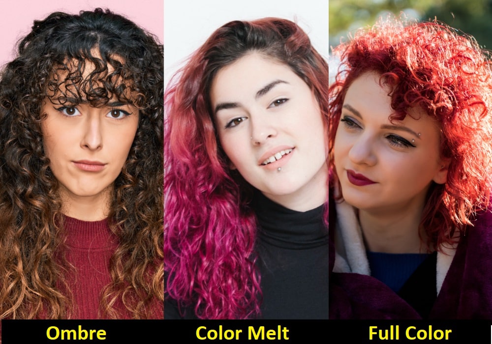 Hair coloring options for curly hair