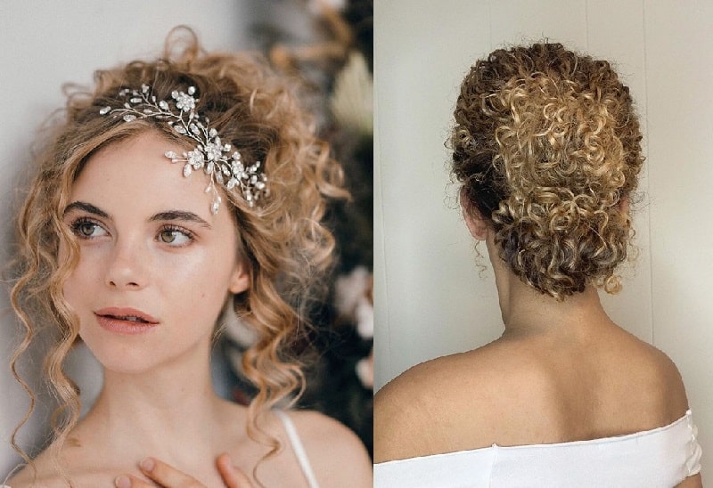 Curly Updo for Wedding