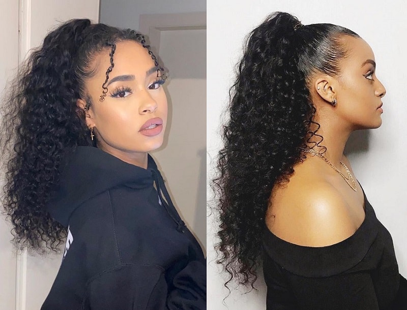 40 Modern Ways to Style A Curly Ponytail In 2023 – Hairstyle Camp