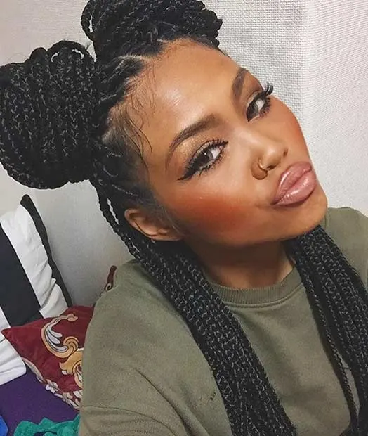 Cute And Girly Style with Poetic Justice Braids